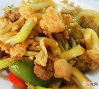 炒菜花窍门，花后不粘锅炒菜好吃