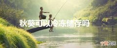秋葵可以冷冻储存吗