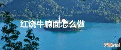红烧牛腩面怎么做