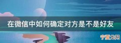 在微信中如何确定对方是不是好友