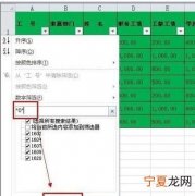 表格中如何筛选出信息