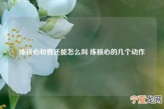 练核心和臀还能怎么叫 练核心的几个动作
