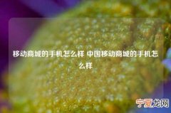 移动商城的手机怎么样 中国移动商城的手机怎么样