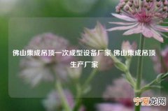 佛山集成吊顶一次成型设备厂家 佛山集成吊顶生产厂家