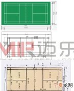 标准羽毛球场地尺寸，标准羽毛球场地划线尺寸图？