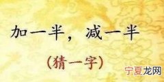 要一半扔一半打一字，做了一半还剩一半打一字谜底？