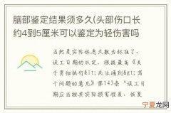 脑伤鉴定什么时候下来 脑伤鉴定什么时候下来啊