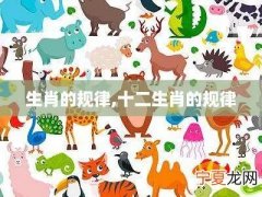12生肖行事规矩 十二生肖有什么规律