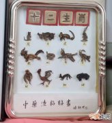 纸贴画12生肖 十二生肖纸板画