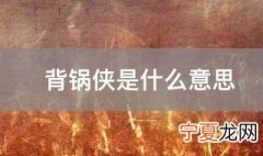 背锅侠是什么意思 背锅侠指的是什么