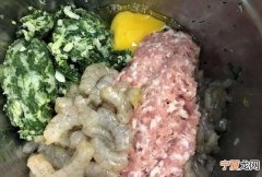 鲜虾馄饨馅的做法，油菜虾仁馄饨馅的做法