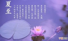 夏至是入伏的意思 夏至的意思
