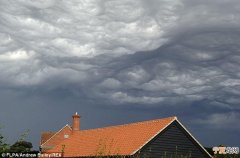 undulatus asperatus 美国爱荷华州首次拍摄到的一种新类型云层被命名为“波涛云”