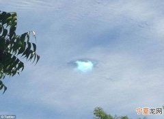 英国天空惊现巨大“云洞” 实际上是穿洞云或雨幡洞云
