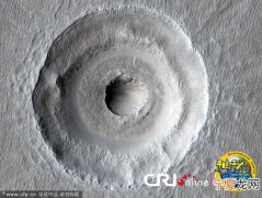 火星上的“公牛眼”状陨石坑
